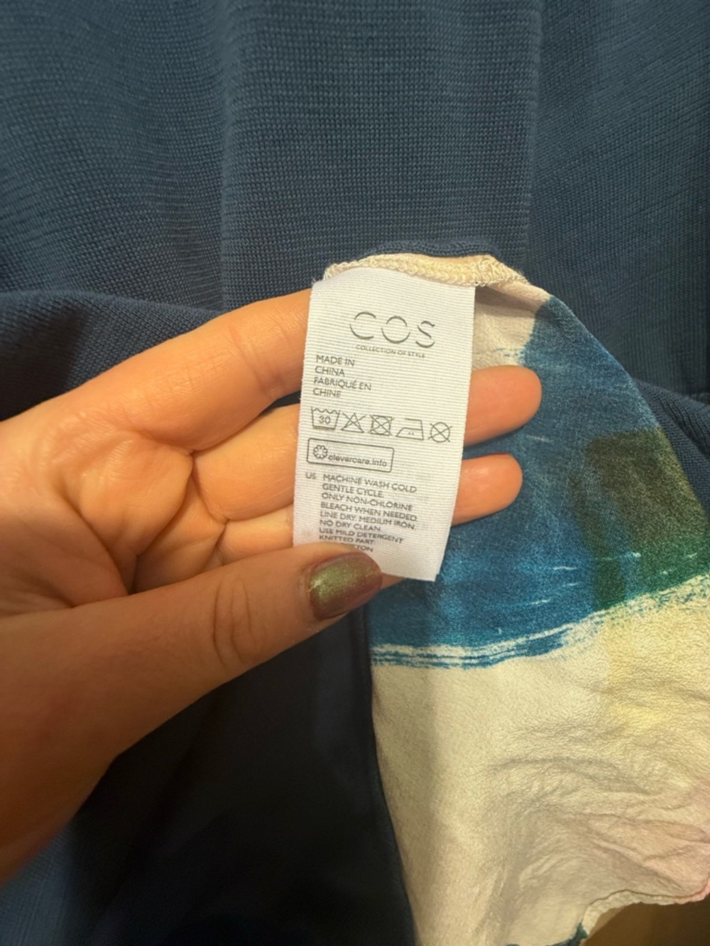 COS Pale Blue Ribbed Knit Top - Picture 8 of 14